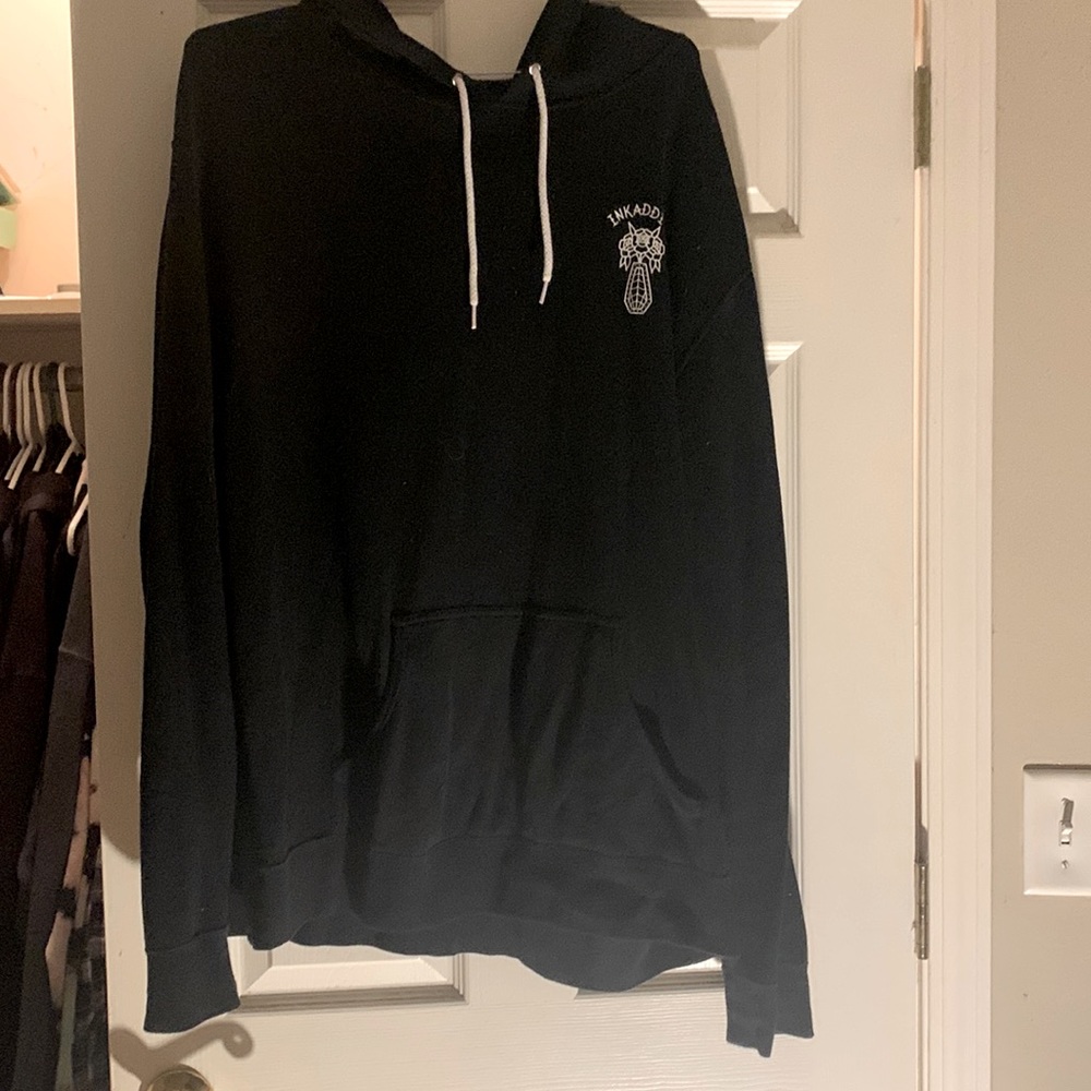Black ink addict hoodie
